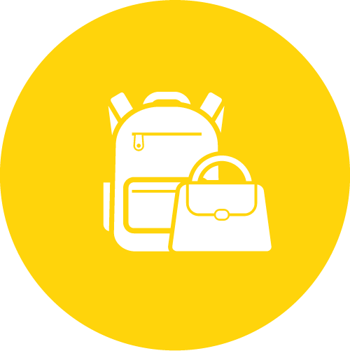 荷物があっても安心