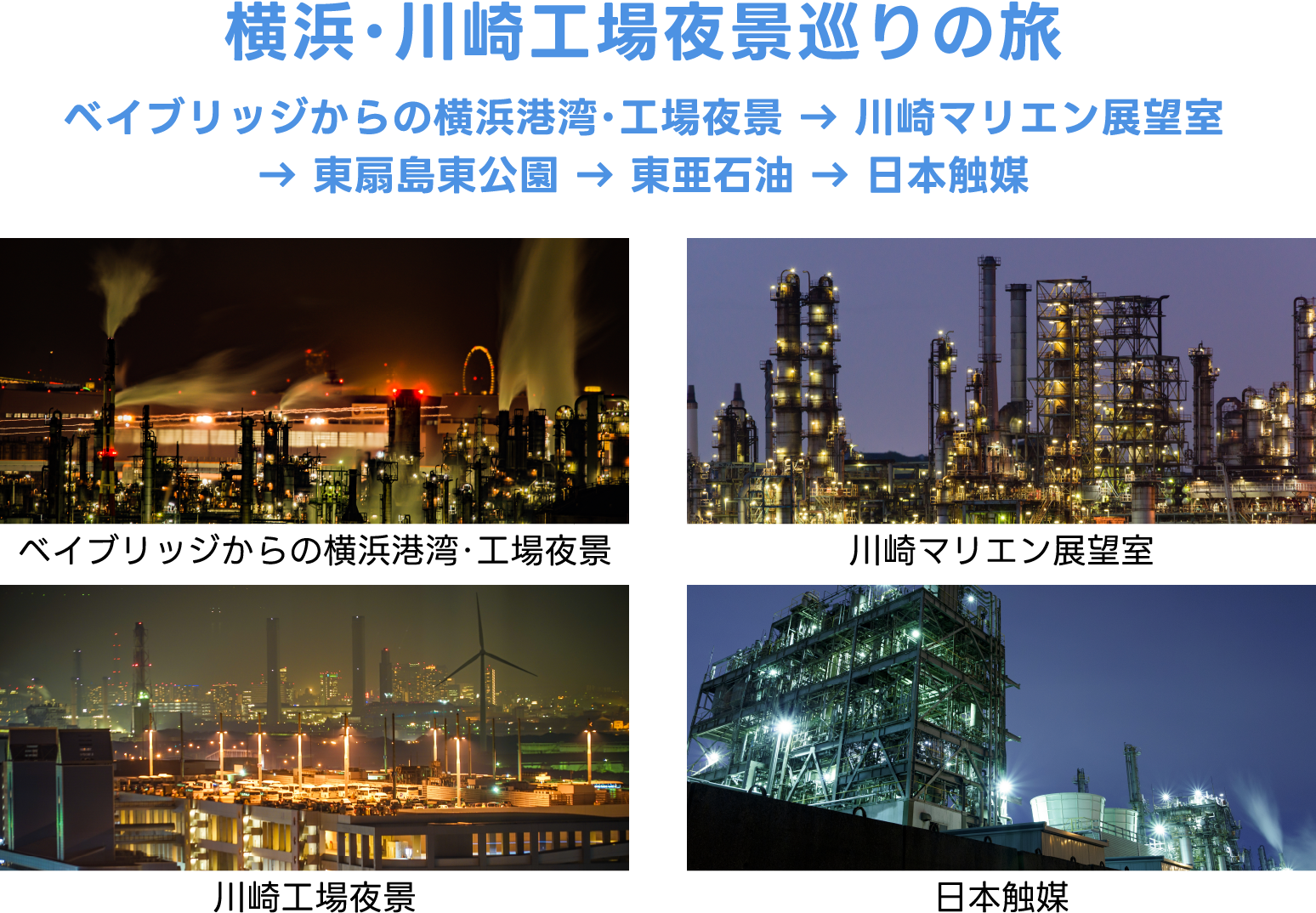 横浜・川崎工場夜景巡りの旅