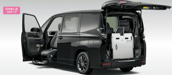 車いす仕様車+助手席リフトアップチルトシート